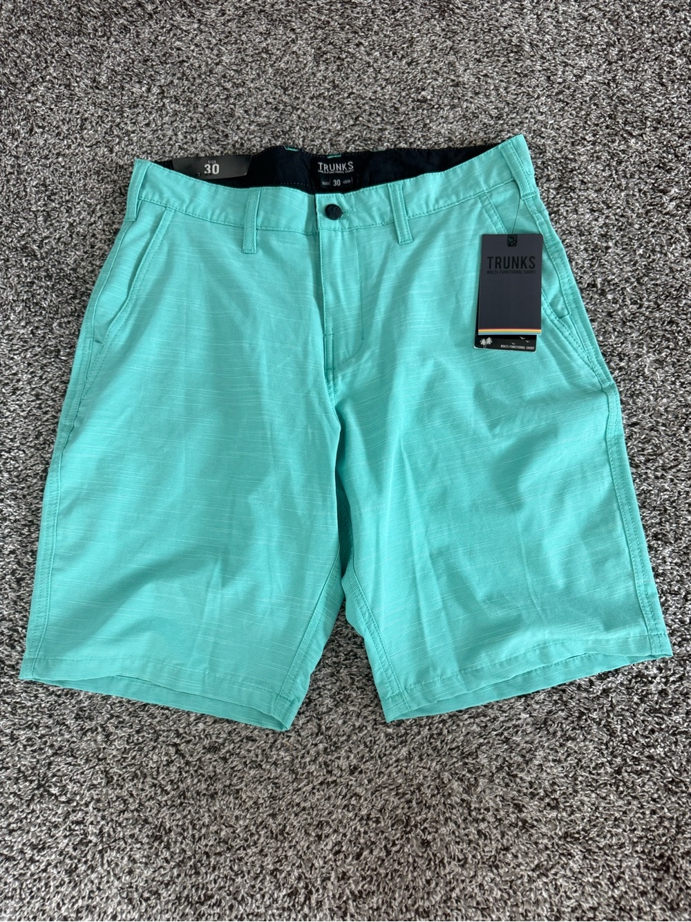 Seafoam Green Men’s Swim & Golf Shorts NWT